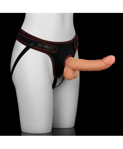 Strap-on elastyczne dildo realistyczny penis 21 cm