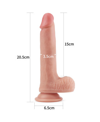 Realistyczne dildo silikonowe z przyssawką 205 cm