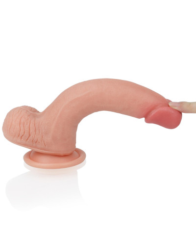 Realistyczne dildo silikonowe z przyssawką 205 cm