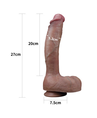 Długi sexowny penis realistycznie wykończony 27 cm