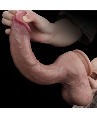 Długi sexowny penis realistycznie wykończony 27 cm