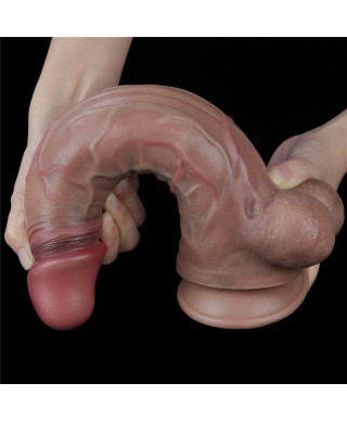 Gruby realistyczny penis z żyłami przyssawka 29cm