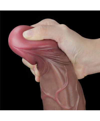 Gruby realistyczny penis z żyłami przyssawka 29cm