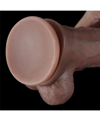 Gruby realistyczny penis z żyłami przyssawka 29cm