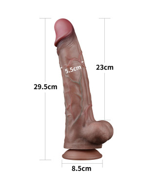 Gruby realistyczny penis z żyłami przyssawka 29cm
