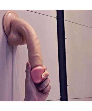 Gumowe dildo pompowane penis wytrysk przyssawka