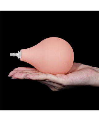 Gumowe dildo pompowane penis wytrysk przyssawka