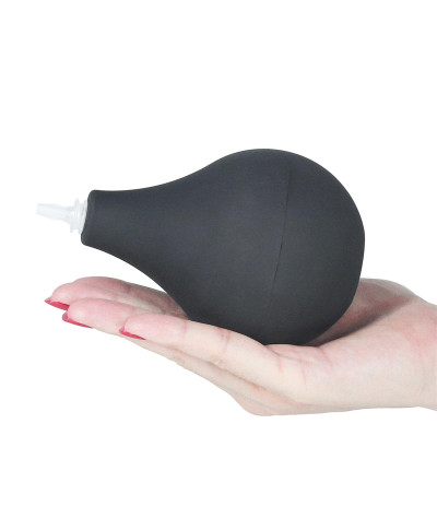 Duży czarny penis z przyssawką i wytryskiem dildo