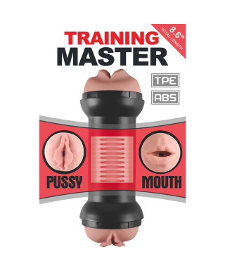 Masturbator z dwoma końcówkami mięciutki 20 cm