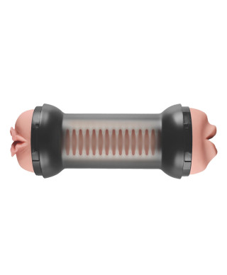 Masturbator z dwoma końcówkami mięciutki 20 cm
