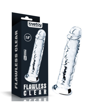 Żelowe duże dildo z przyssawką przezroczyste