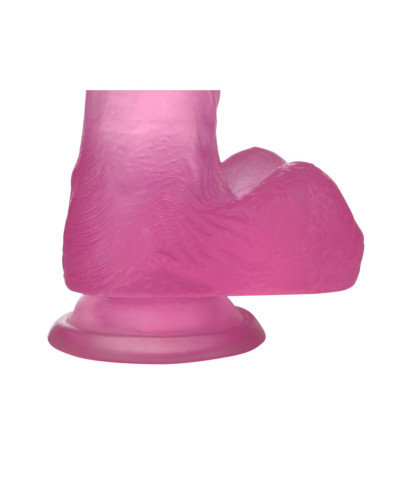 Jasnoróżowe dildo silikonowe z przyssawką 175 cm
