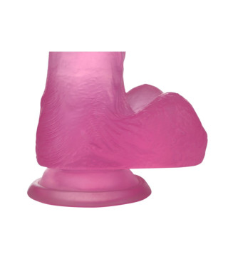 Jasnoróżowe dildo silikonowe z przyssawką 175 cm