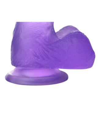 Dildo silikonowe przyssawka jasny fiolet 155 cm