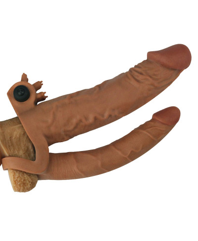 Opalone dildo na penisa wypustkami drugim dildo