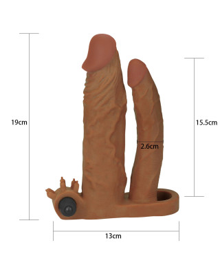 Opalone dildo na penisa wypustkami drugim dildo