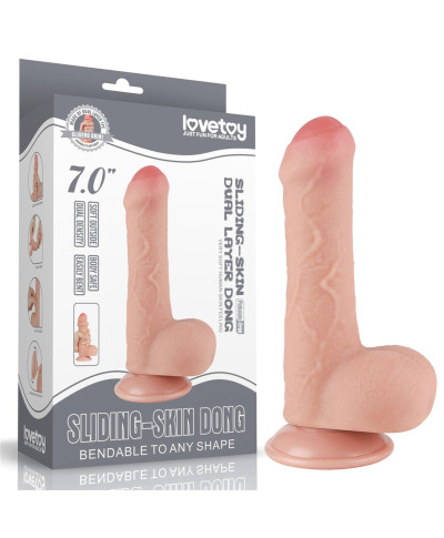 7 Sliding Skin Dual Layer Dong Flesh