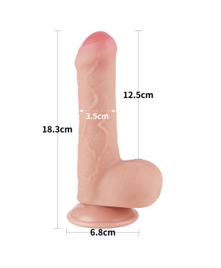7 Sliding Skin Dual Layer Dong Flesh