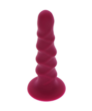 Dildo do uprzęży strap-on żebrowane erotyka 15cm