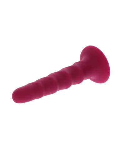 Dildo do uprzęży strap-on żebrowane erotyka 15cm