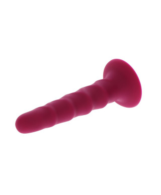 Dildo do uprzęży strap-on żebrowane erotyka 15cm