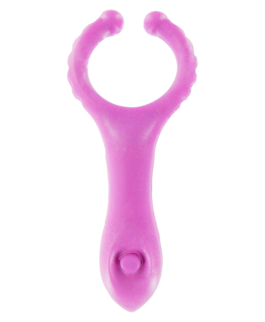 Pierścień-VIBRATING CLIT-STIM C-RING PURPLE