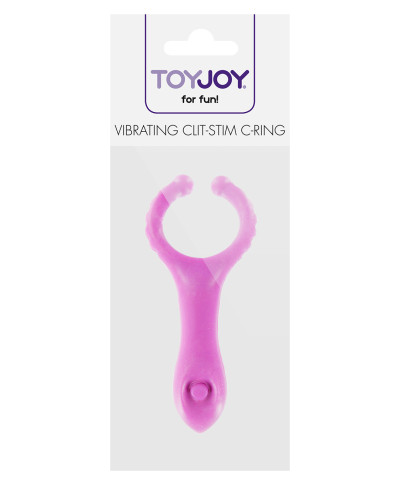 Pierścień-VIBRATING CLIT-STIM C-RING PURPLE