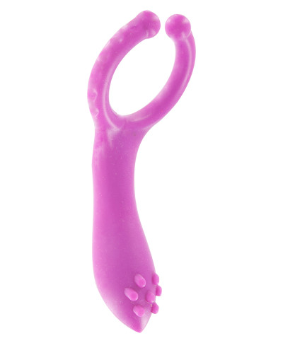 Pierścień-VIBRATING CLIT-STIM C-RING PURPLE