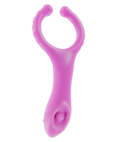 Pierścień-VIBRATING CLIT-STIM C-RING PURPLE