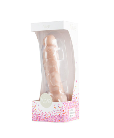 Członek penis dildo żyły jądra przyssawka sex 18cm