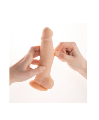 Członek penis dildo żyły jądra przyssawka sex 18cm