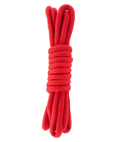 Wiązania-BONDAGE ROPE 3 METER RED