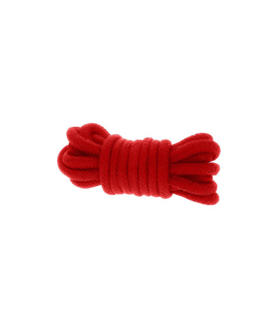 Wiązania-BONDAGE ROPE 3 METER RED