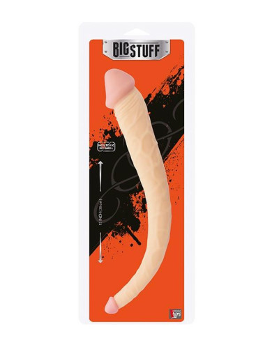 Dildo dwustronne analne waginalne podwójne 38cm