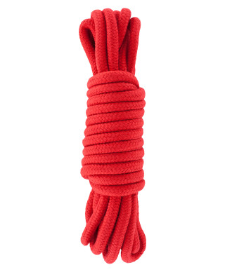 Wiązania-BONDAGE ROPE 5 METER RED