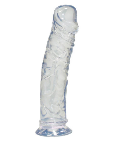 Przezroczyste dildo jak penis realistyczne 19cm