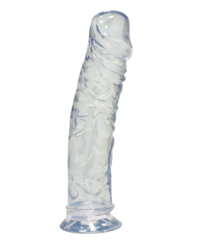 Przezroczyste dildo jak penis realistyczne 19cm