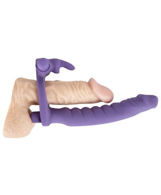 Sztuczny penis dildo podwójna penetracja masażer