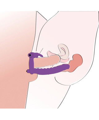 Sztuczny penis dildo podwójna penetracja masażer