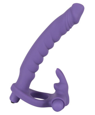 Sztuczny penis dildo podwójna penetracja masażer