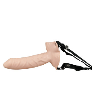 Strap-on uprząż czarna realistyczne dildo 15 cm