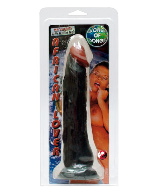 Dildo realistyczne czarne penis na przyssawce 23cm