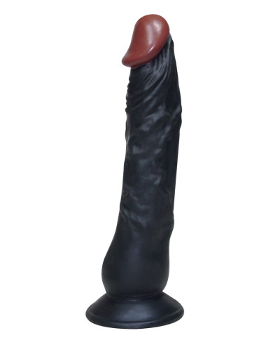 Dildo realistyczne czarne penis na przyssawce 23cm