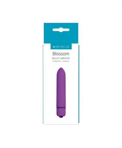 Wibrator- Me You Us Blossom 10 Mode Bullet Vibrator Purple