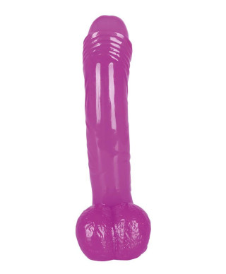 Przyjemne miękkie dildo z przyssawką penis 19cm