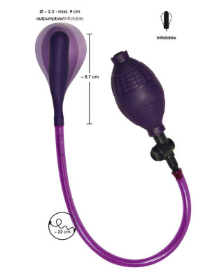Balon analny nadmuchiwana podwiększana sex wtyczka