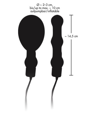 Nadmuchiwany korek analny z wibracjami 145cm