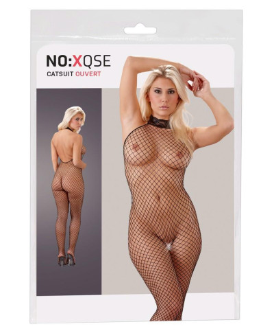 Podniecający bodystocking siatka rozcięty krok SM