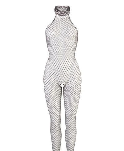 Podniecający bodystocking siatka rozcięty krok SM