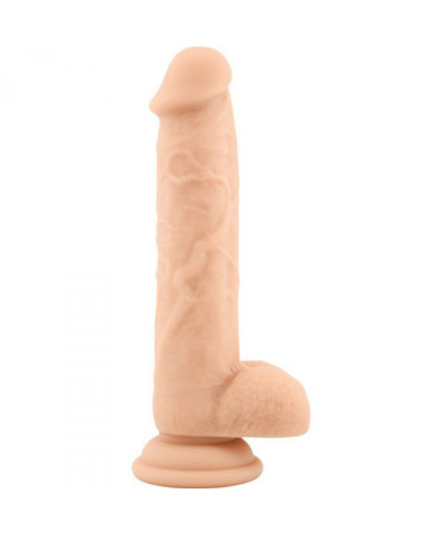 Dildo żywy penis żyły główka jądra przyssawka 21cm